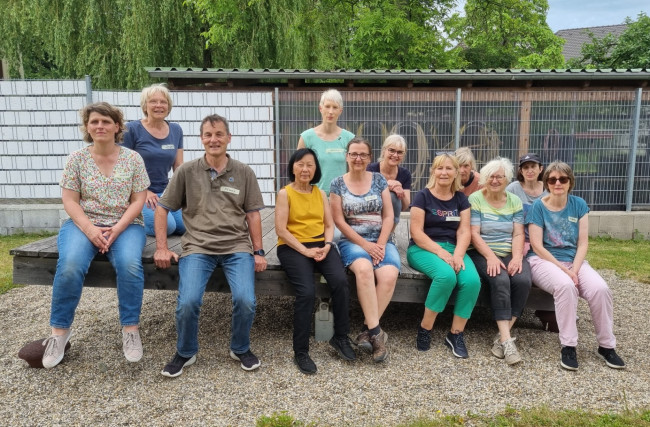 Gruppenbild auf der Waage