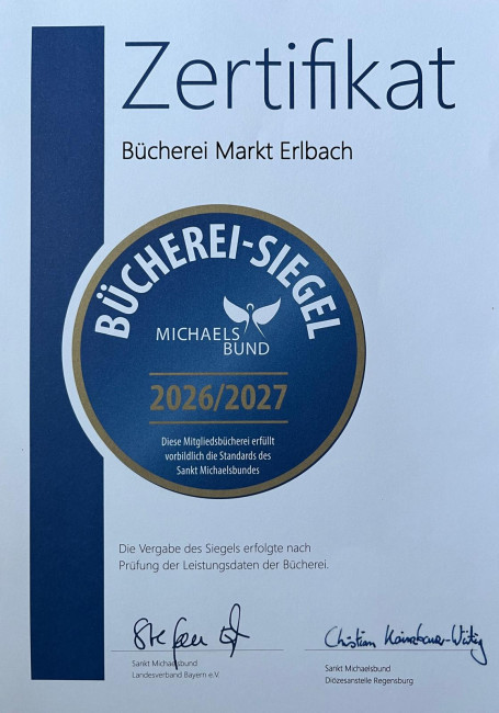 Goldenes Büchereisiegel